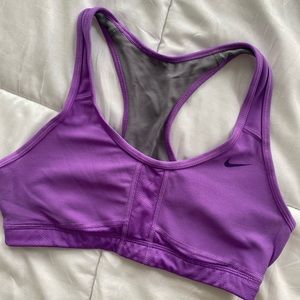 Nike Dri-Fit Racerback Sports Bra - Lilac - SizeM